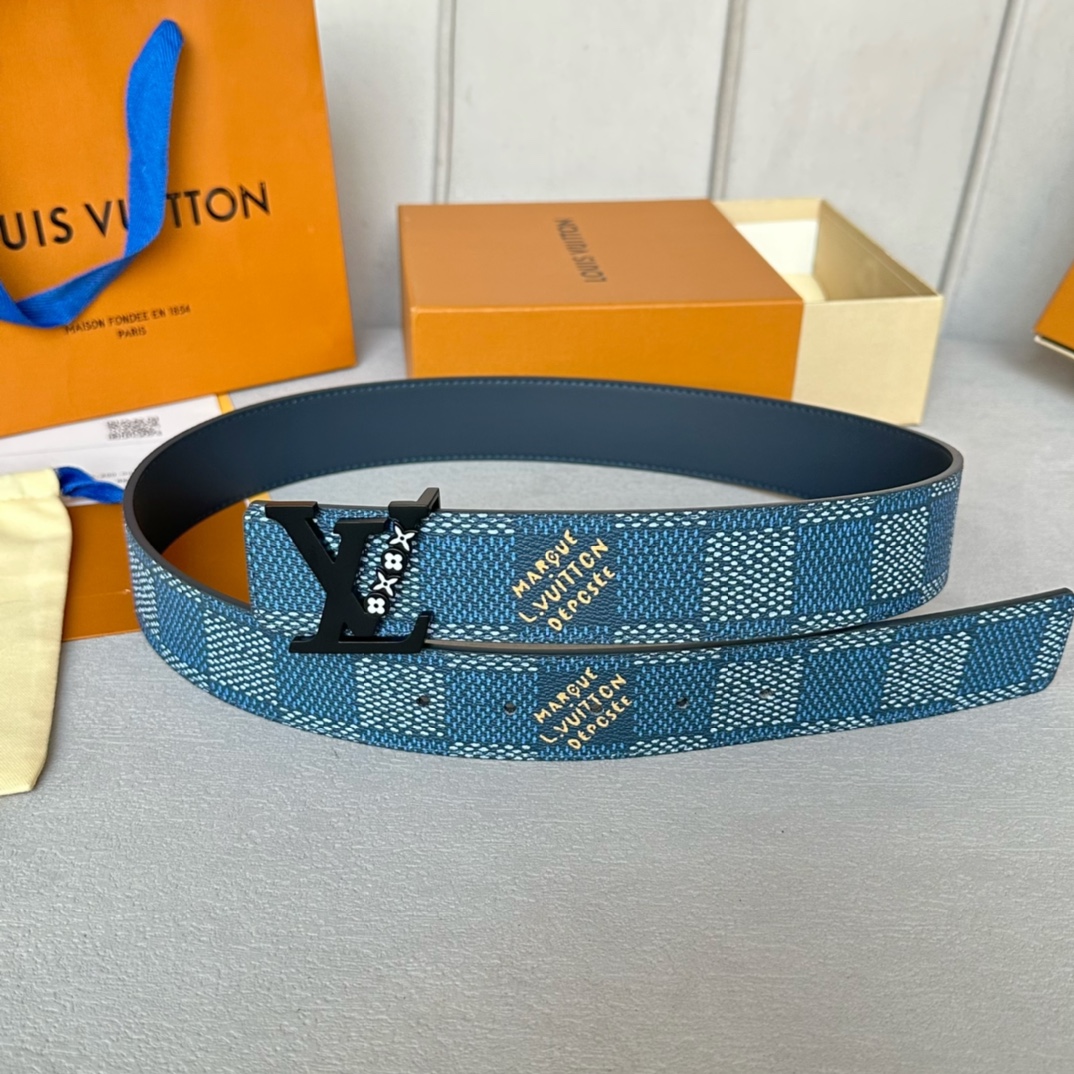 LV  Double-Sided Reversible  Logo Buckle Men's Belt YV24052204
