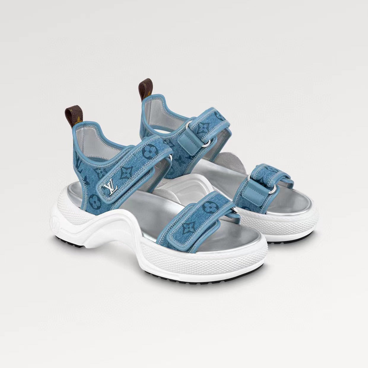 LV Light luxury fashion denim women's sandals DG24101104