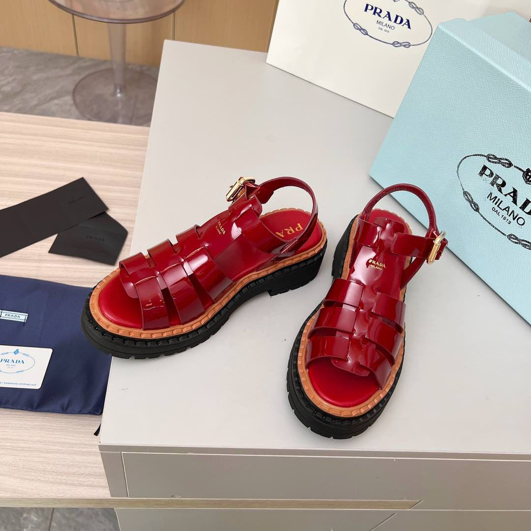 PRA Women's Fashion Patent Leather Sandals HS250203