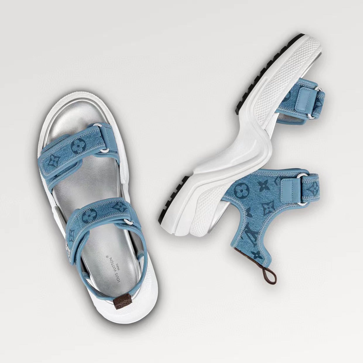 LV Light luxury fashion denim women's sandals DG24101104