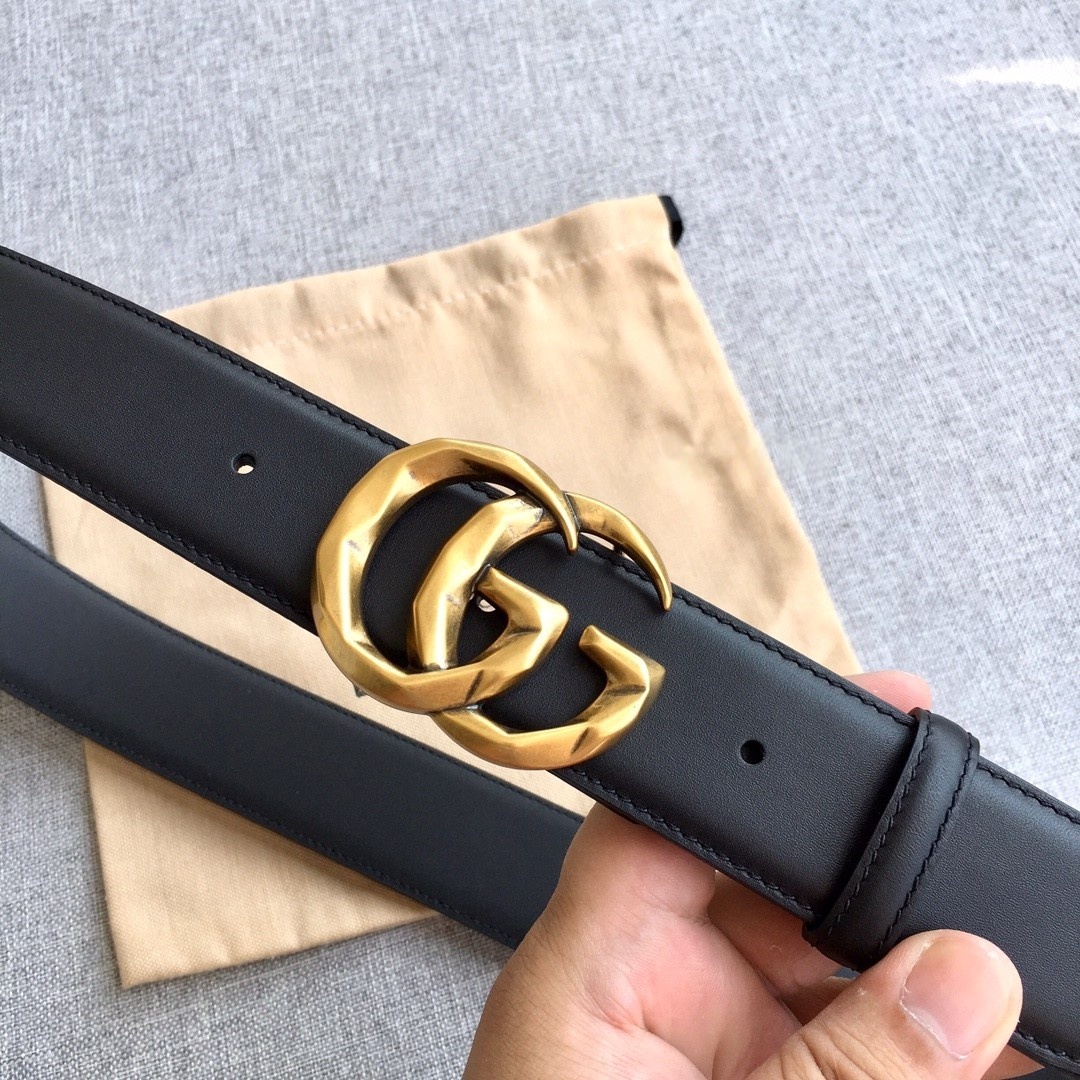GG Unisex Marmont Classic Cowhide 3.8cm Belt YV24052207