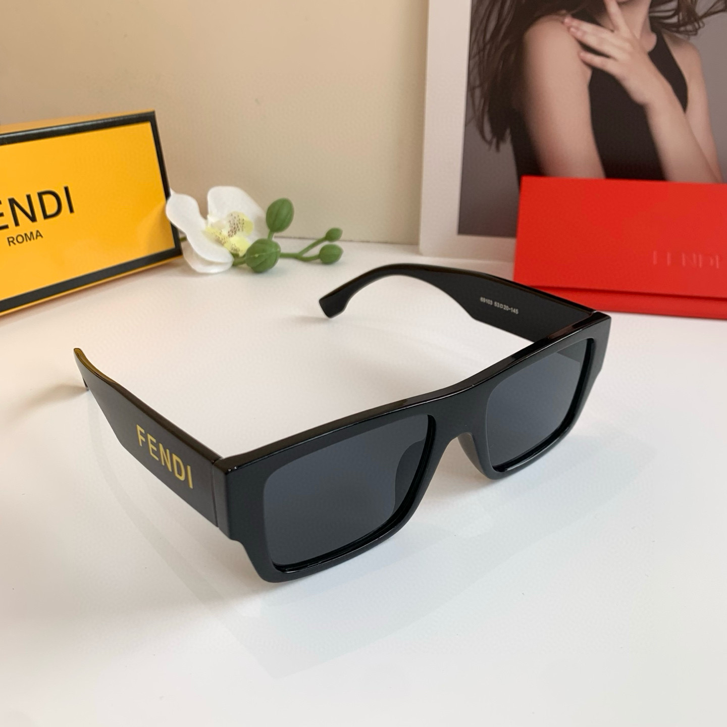 FD Square Polarized Sunglasses YV24052314