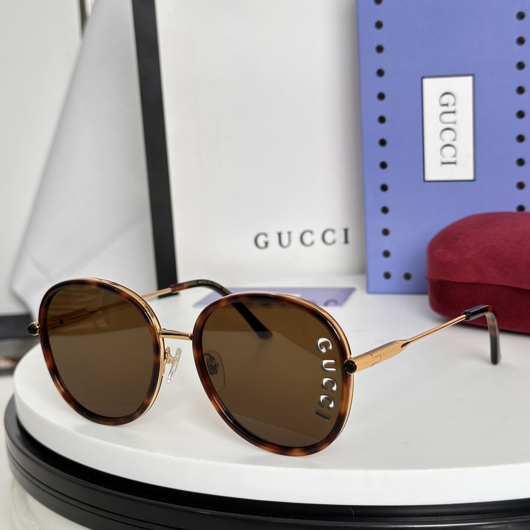 GG Women's gradient lens round sunglasses YV24052305