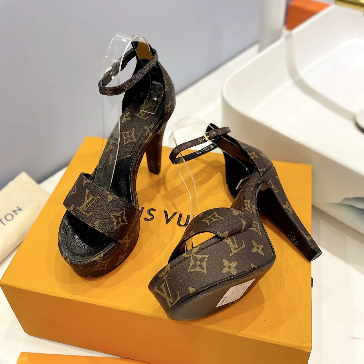 LV Monogram versatile fashion high heels HS250211