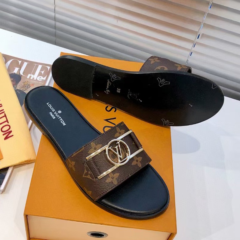 LV Fashionable new all-match flat slippers DD250219