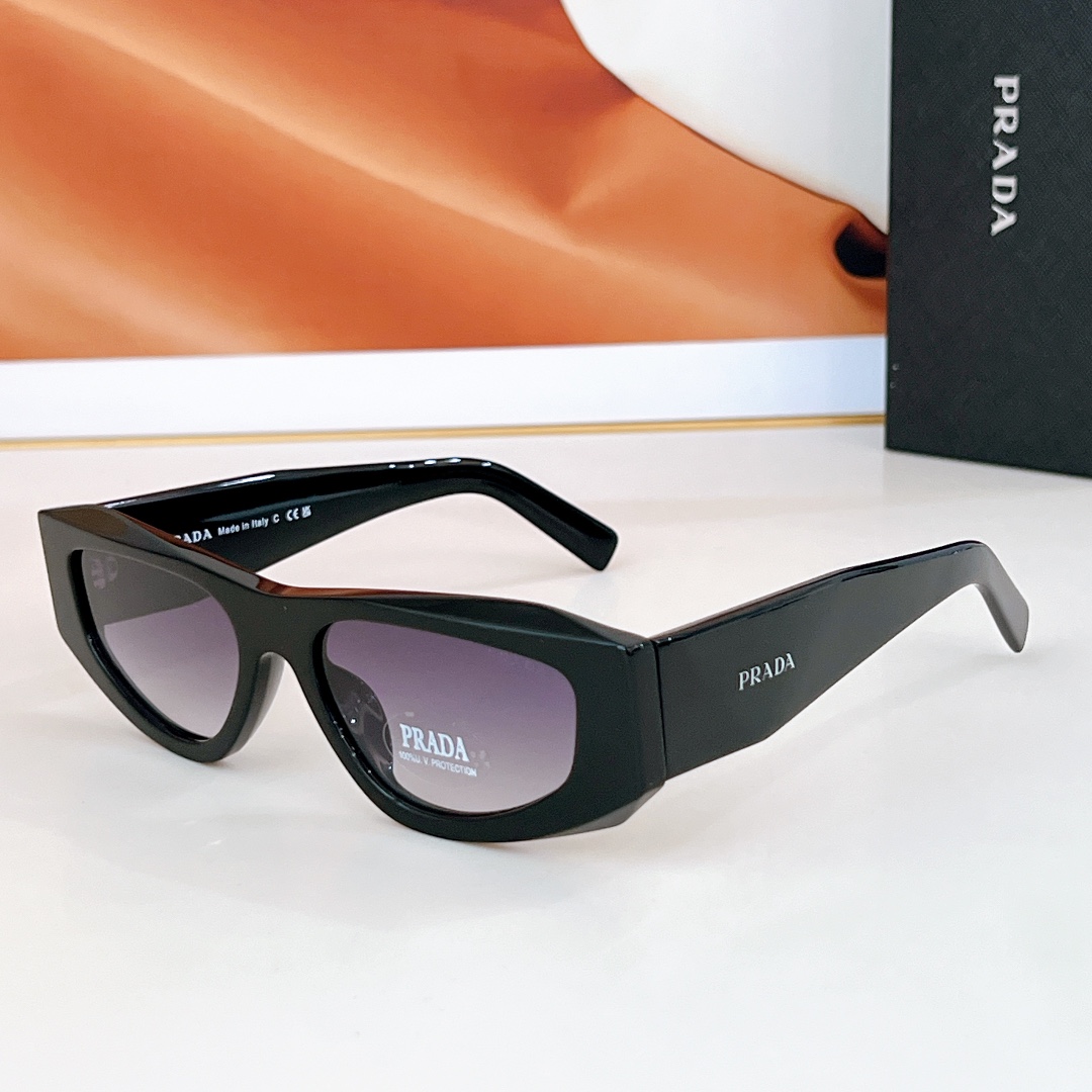 PRA  Fashionable thick - framed colored sunglasses YV24052419