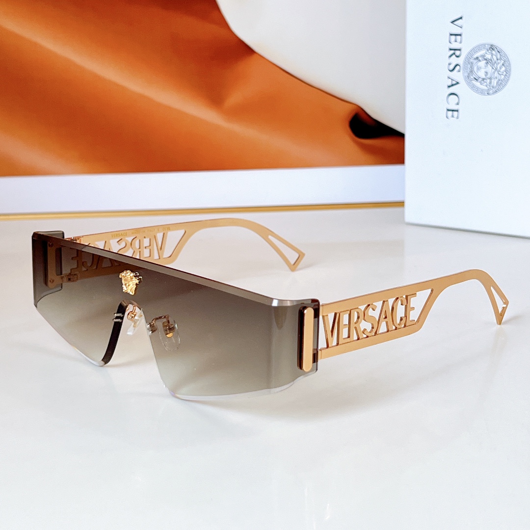 Vs One - Piece Distinctive Oversized Sunglasses YV24052403