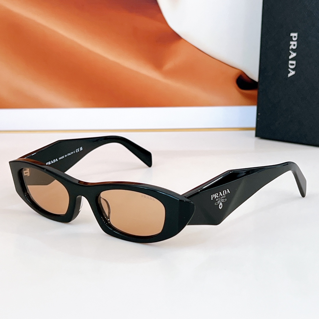 PRA  Fashionable thick - framed colored sunglasses YV24052420