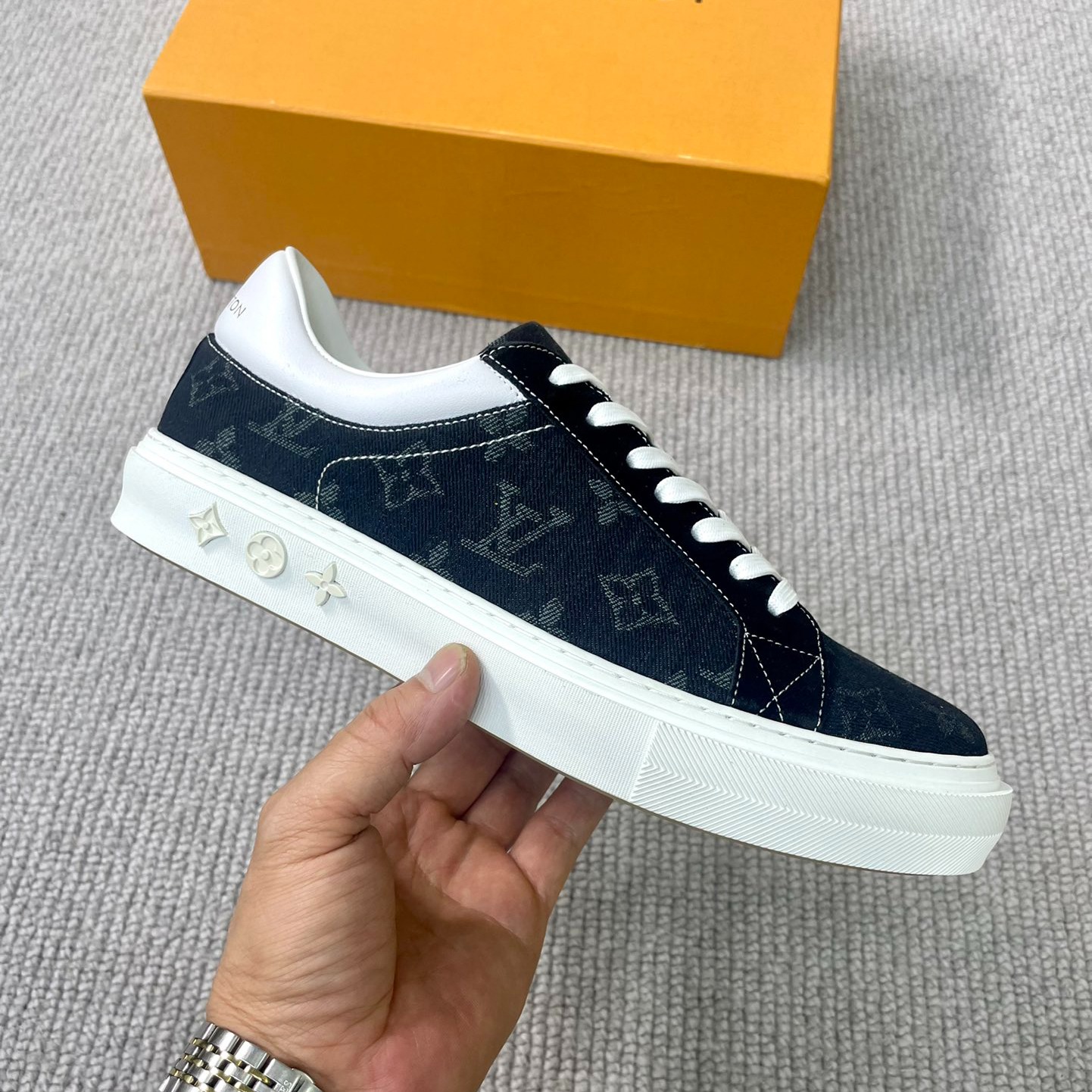 LV Men's Casual Canvas Shoes TE250320