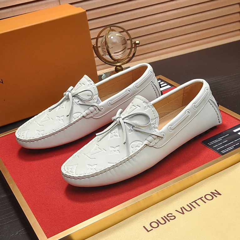 LV Classic logo embossed men's casual loafers TE250312