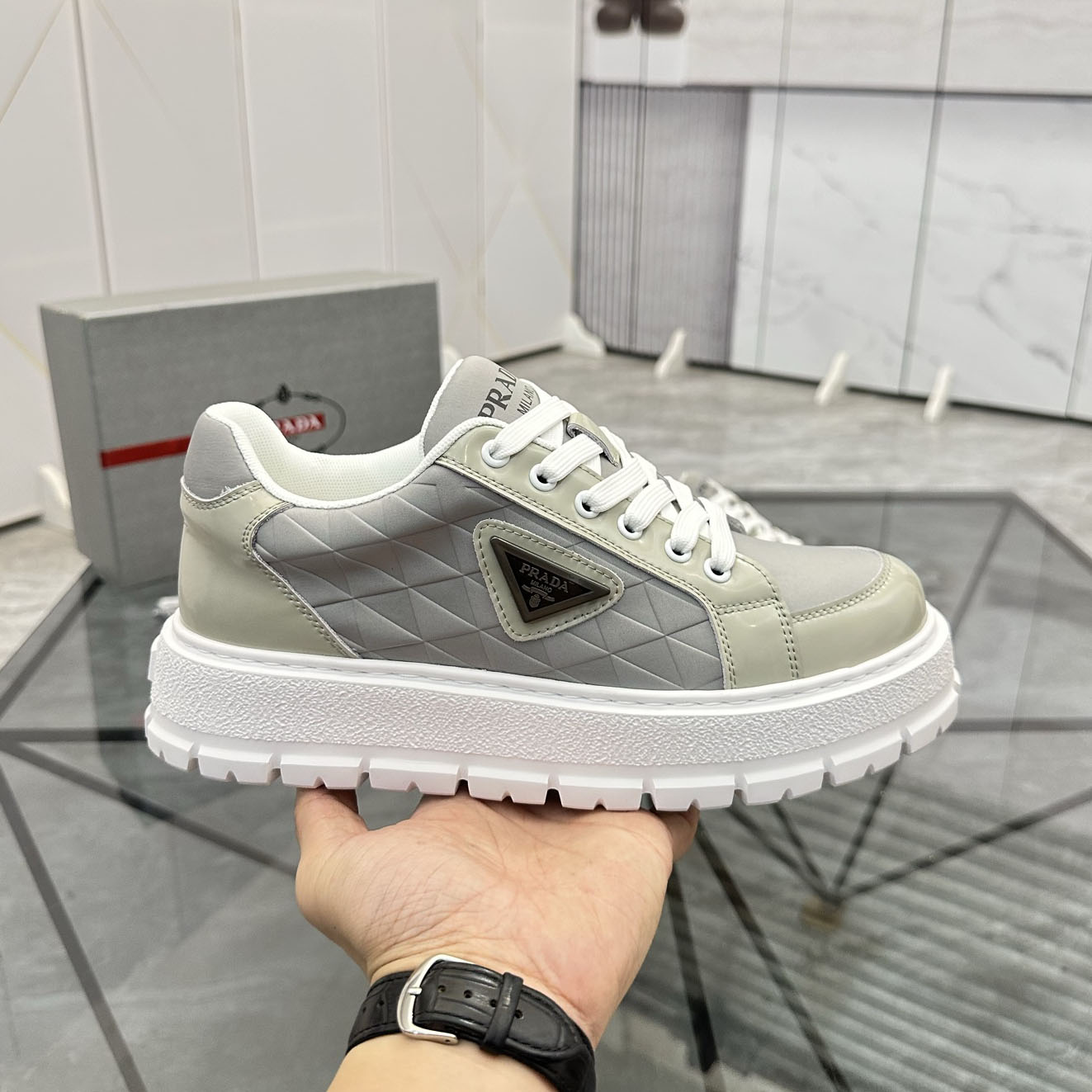 PRA Low-Top Cowhide Leather Casual Shoes TE250490