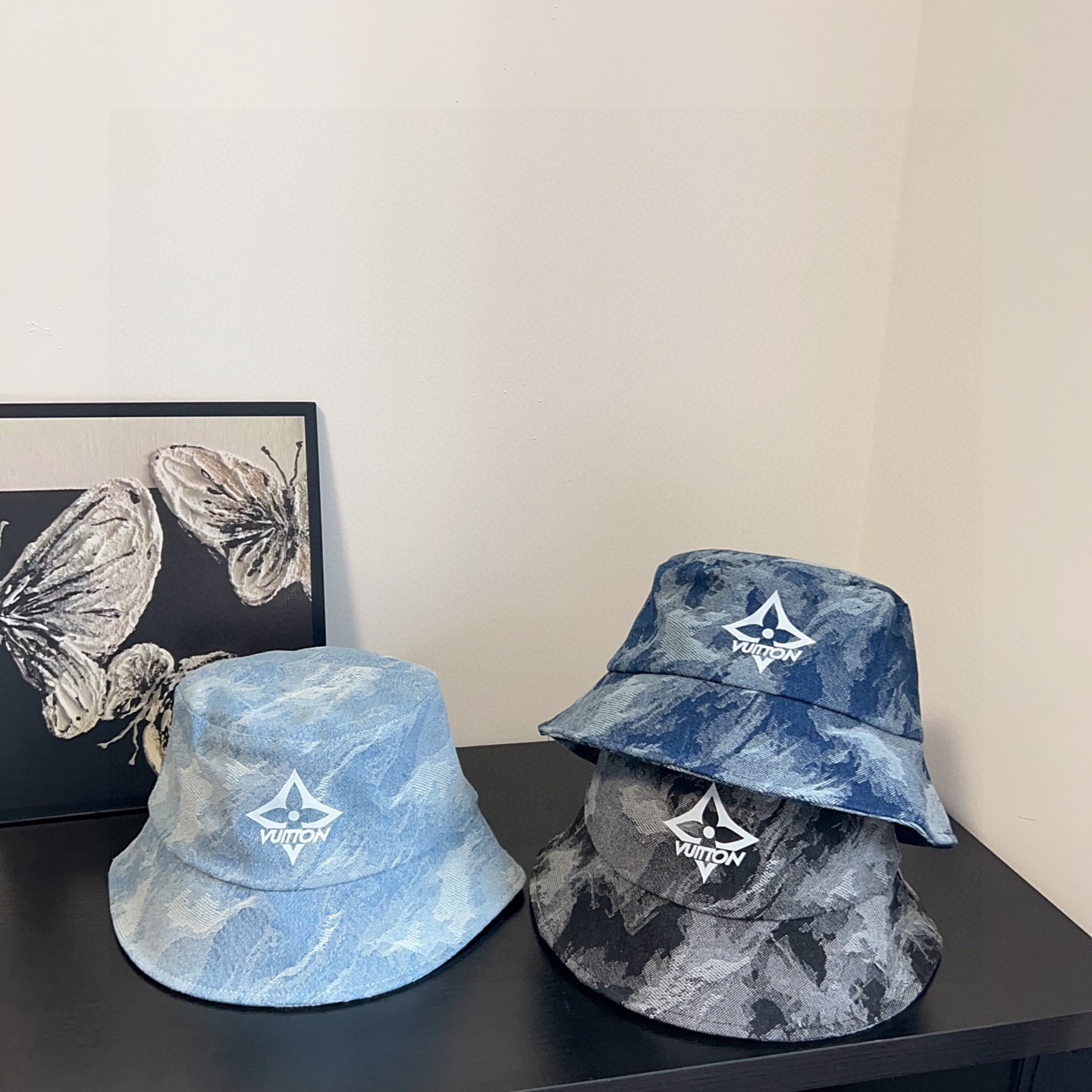 LV New Denim Unisex Simple Bucket Hat TE250438