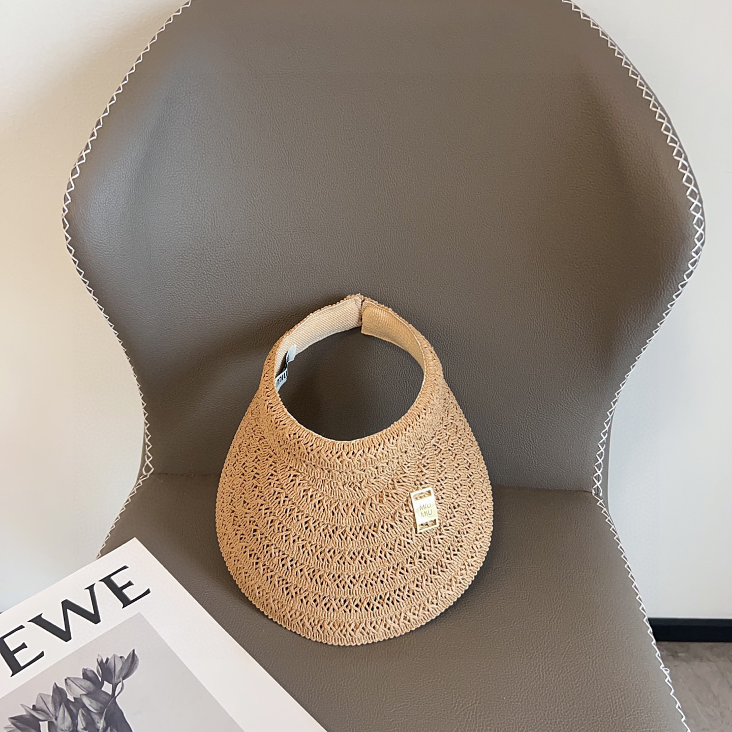 MIU New Straw Beach Sun Hat TE250440