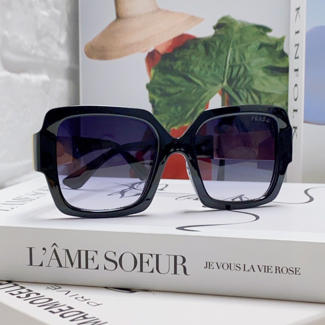 PRA New multicolored large - frame glasses Sunglasses YV240526011