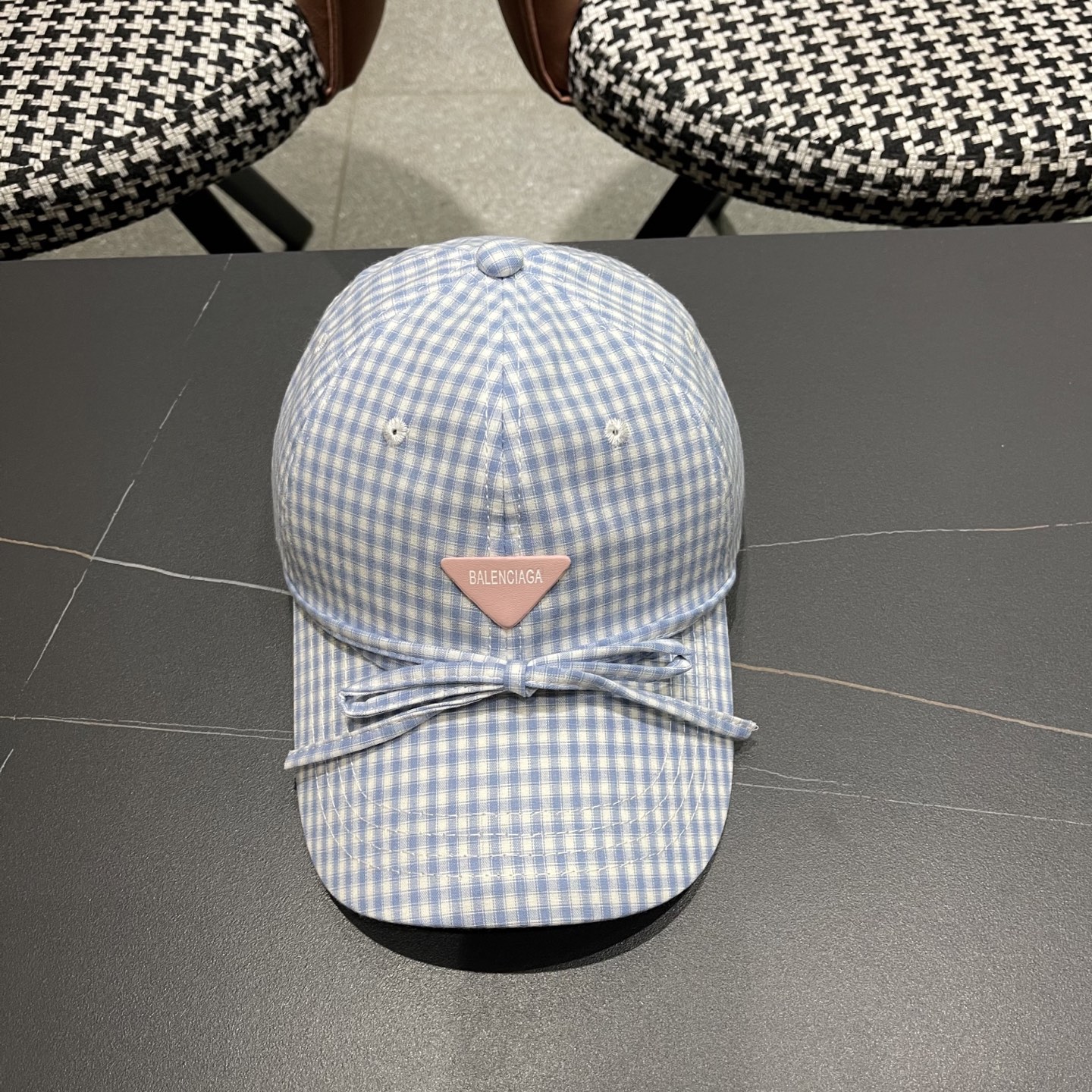 BAL Spring Plaid Baseball Cap TE250431