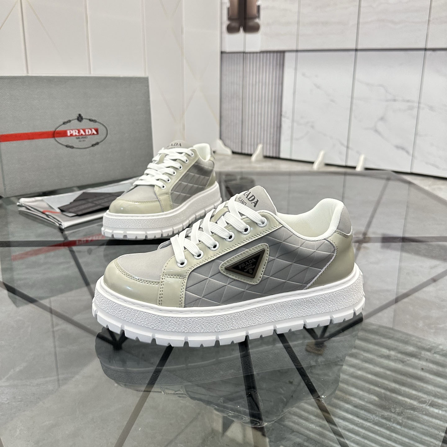 PRA Low-Top Cowhide Leather Casual Shoes TE250490