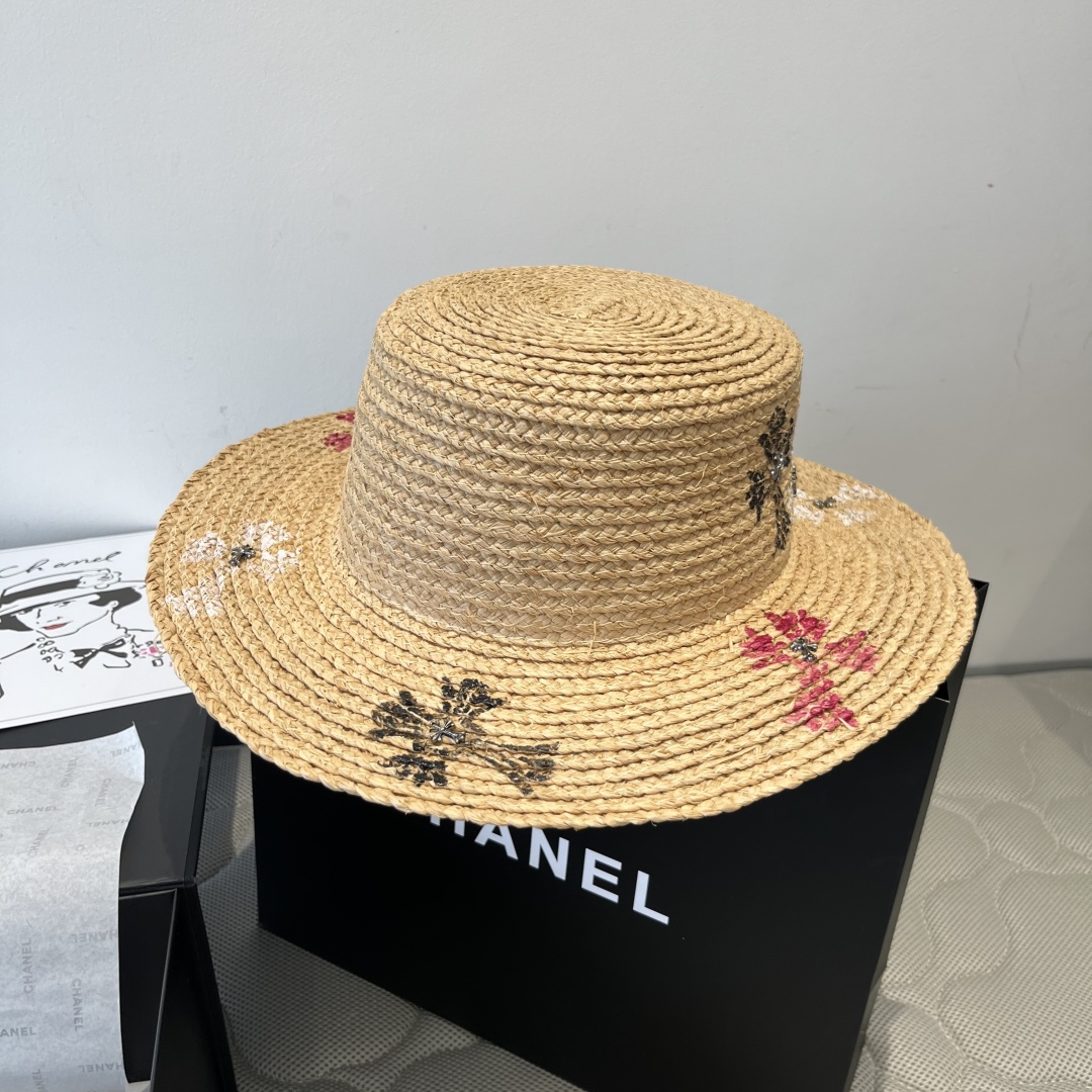C Fashionable straw sun hat TE250473