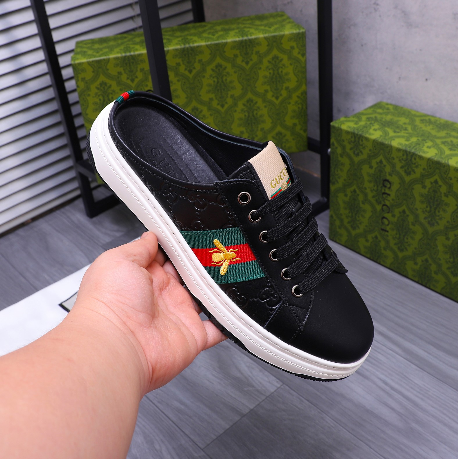 GG Men's Stylish Backless Slip-On Shoes SY250426