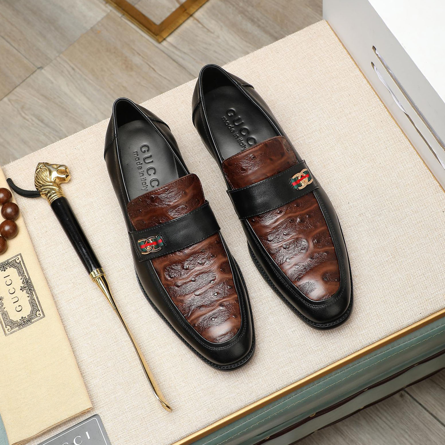 GG Men's Stylish Casual Leather Shoes SY250404