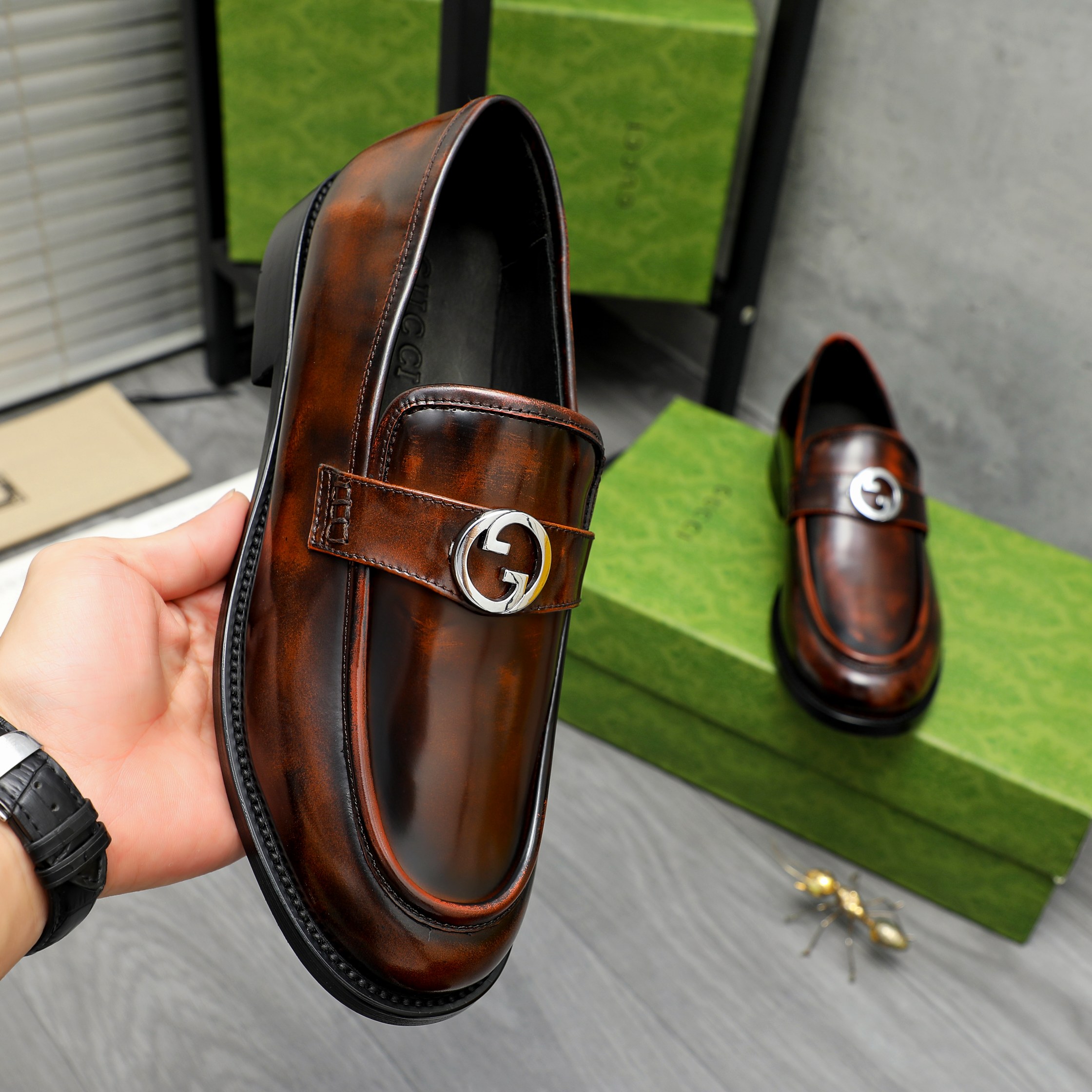 GG Stylish Men's Casual Leather Shoes SY250403