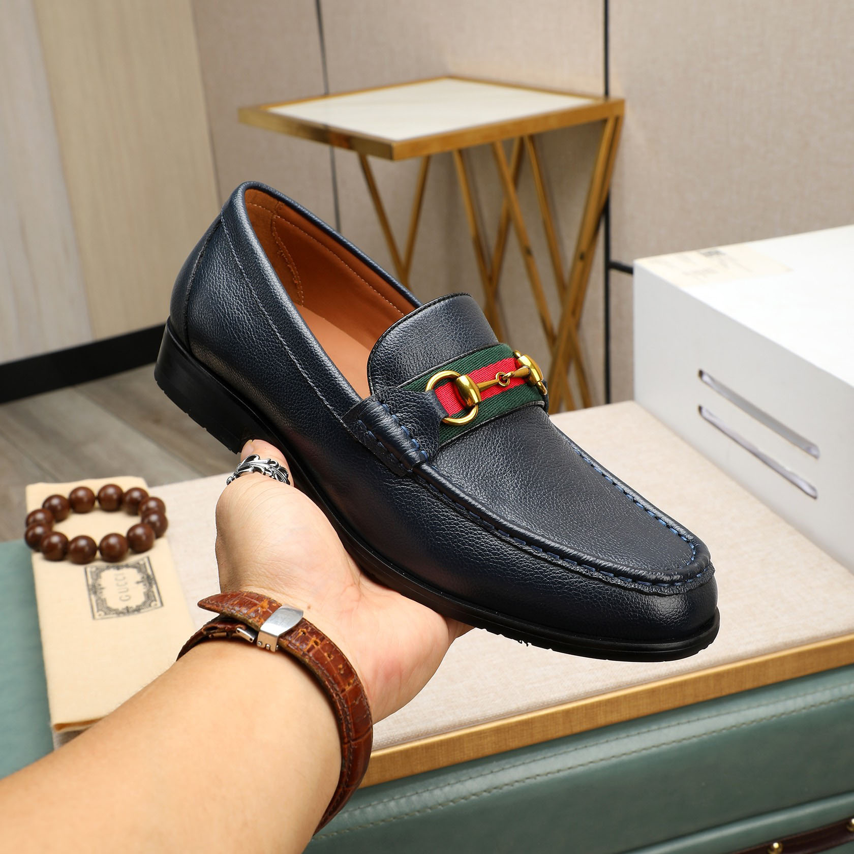 GG Men's Business Casual Leather Shoes TE250404