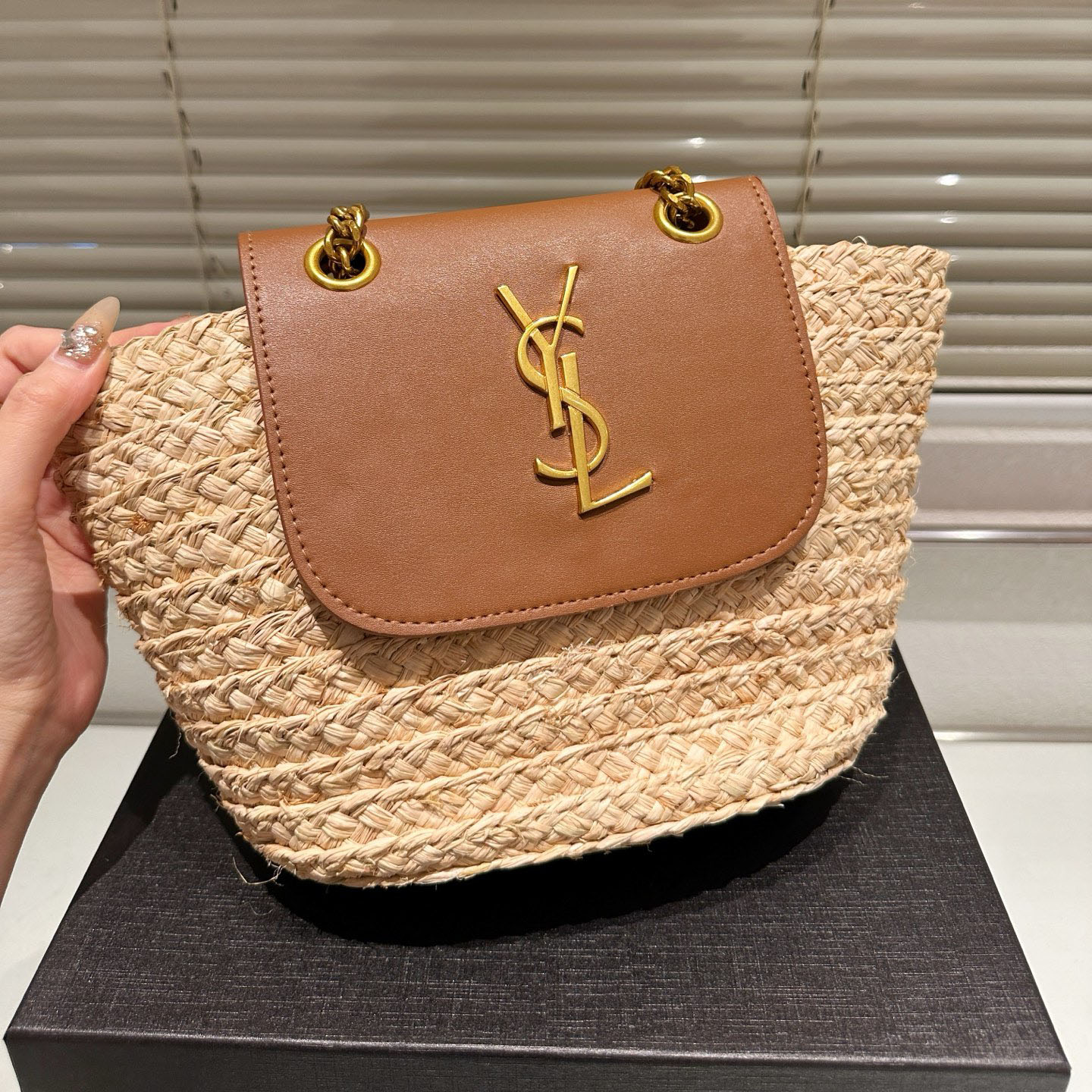 YSL Straw Flap Bag BV25041