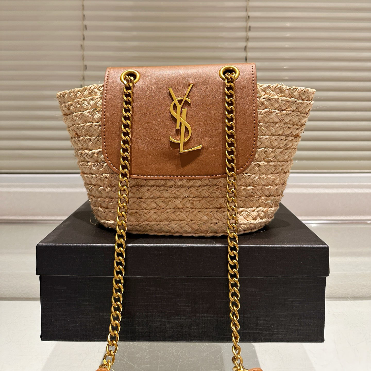 YSL Straw Flap Bag BV25041