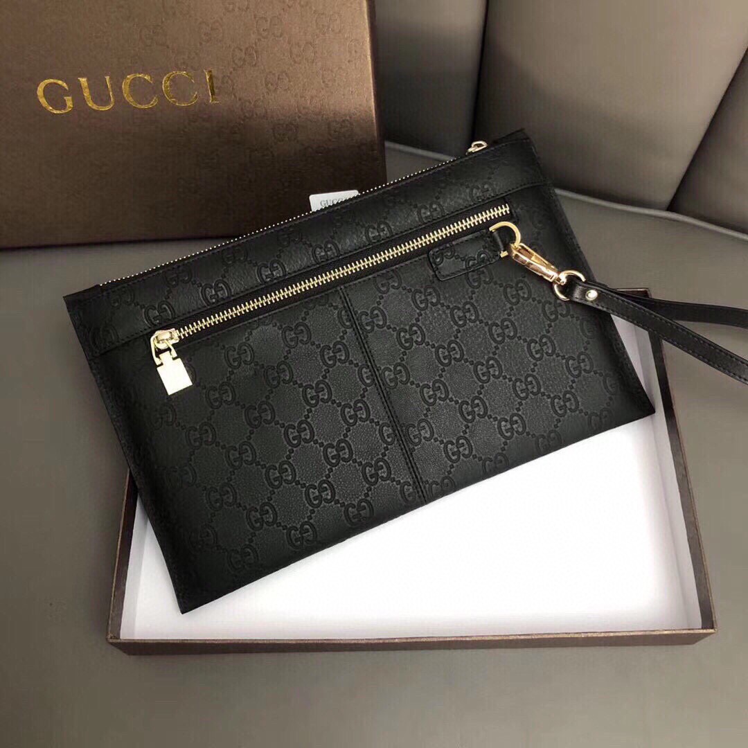 GG Classic Double G Embossed Clutch Bag VK250403