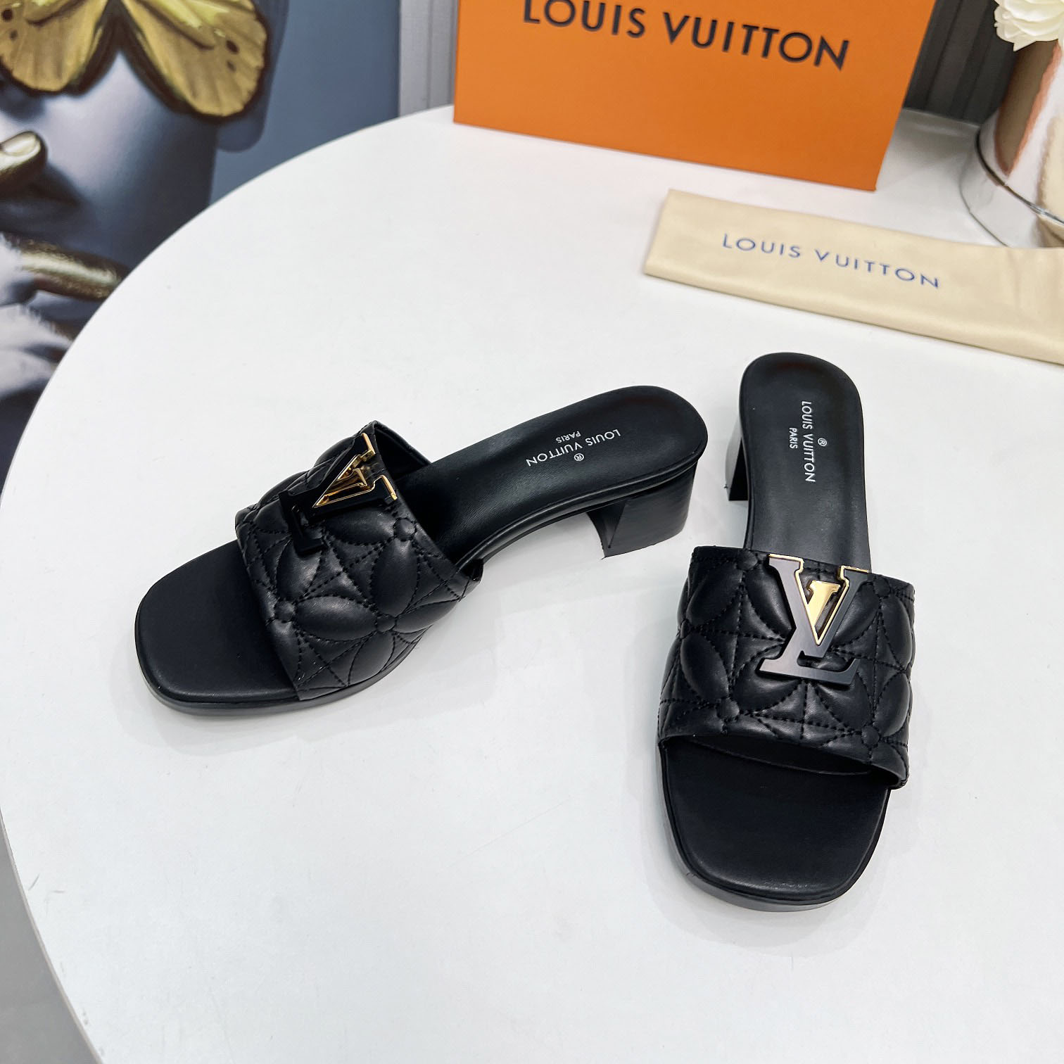 LV Fashion Women's High Heel Sandals STZB250443