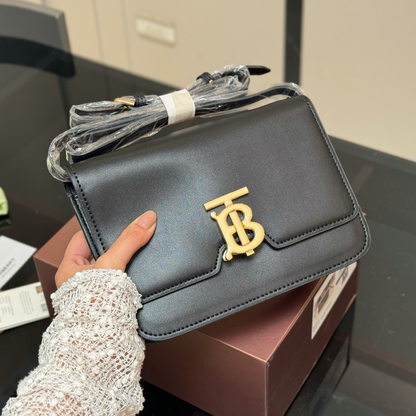 BUR New style cowhide leather shoulder bag STZB250430