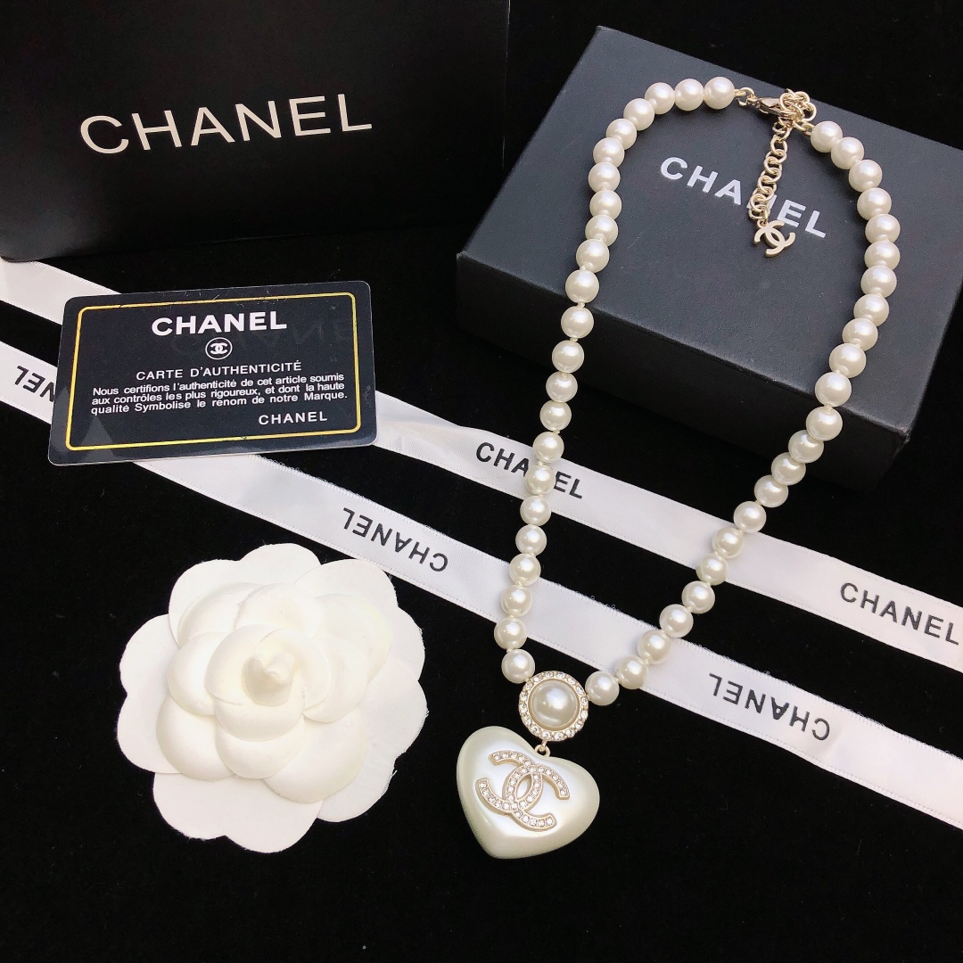 CH  New heart - shaped  pearl necklace YV24060214