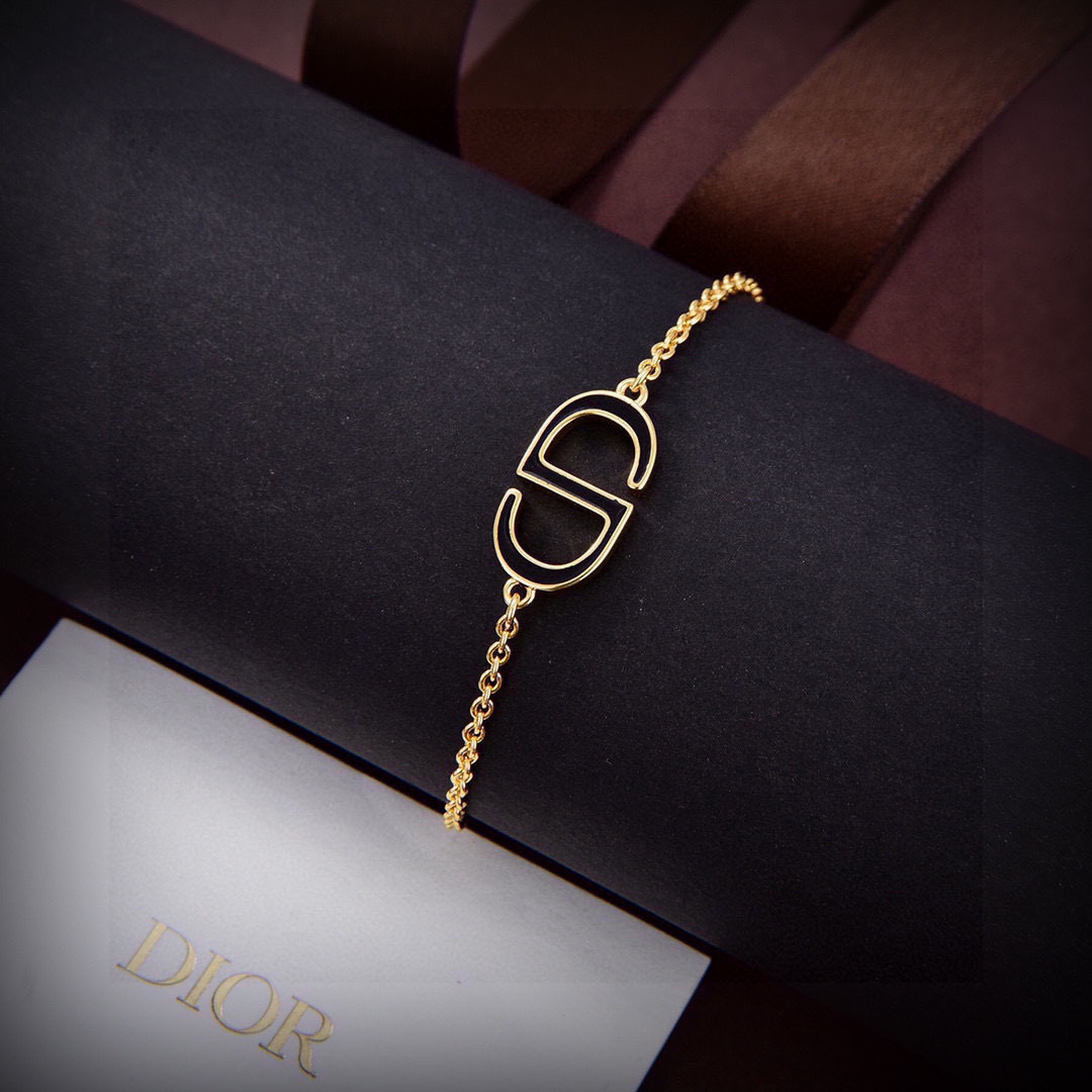 CD  Metal Chain CD Logo Bracelet YV24060222