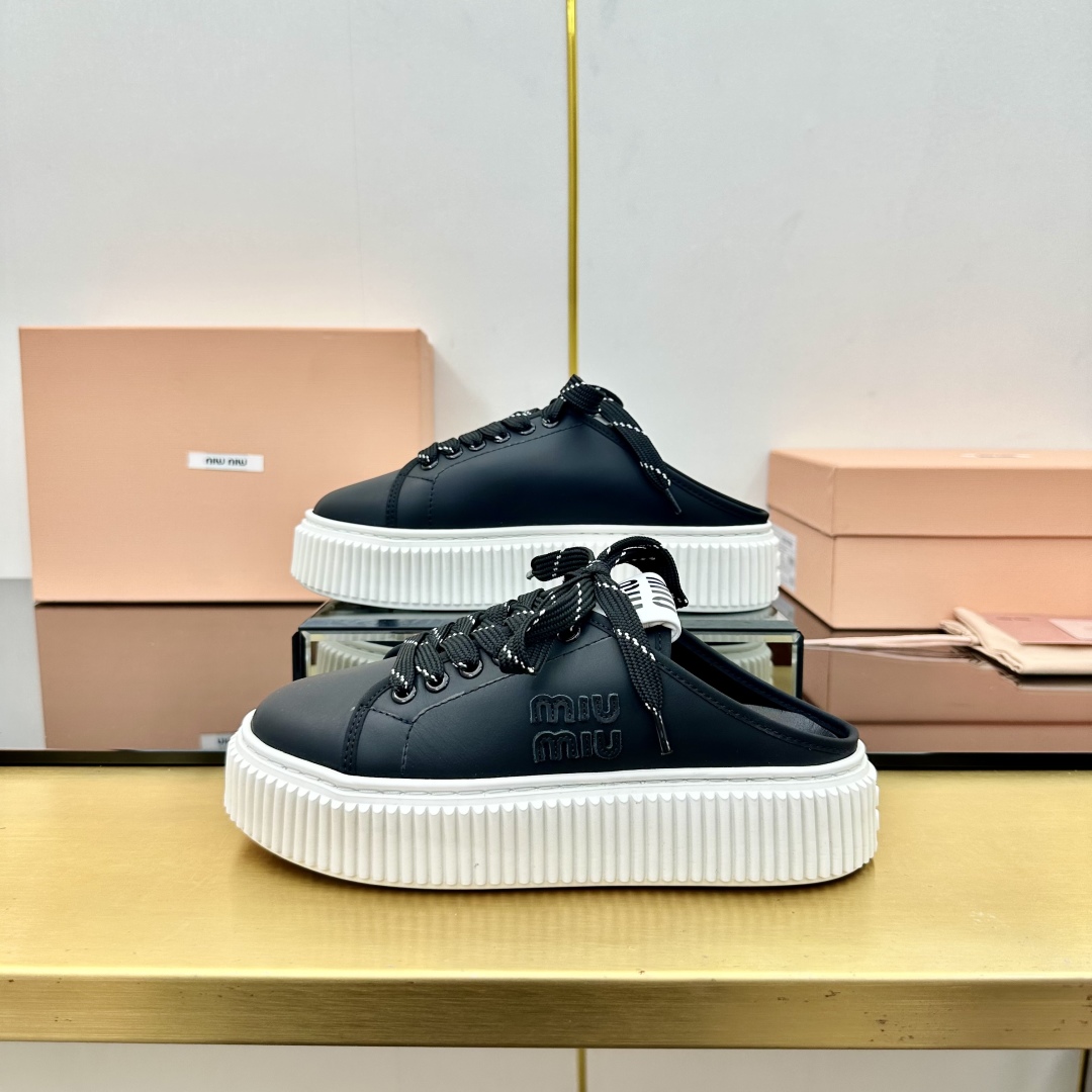 Miu New Platform Cookie Shoes WXR250450