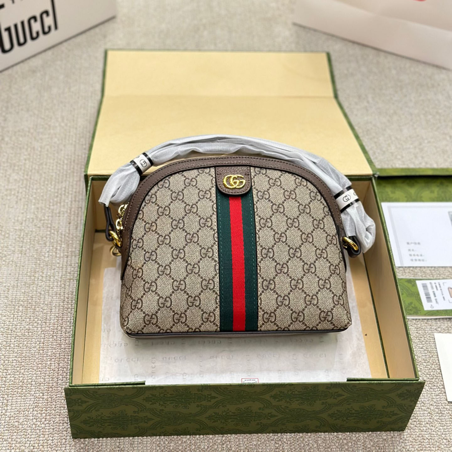 GG Ophidia Retro Double G Shell Bag FH250509