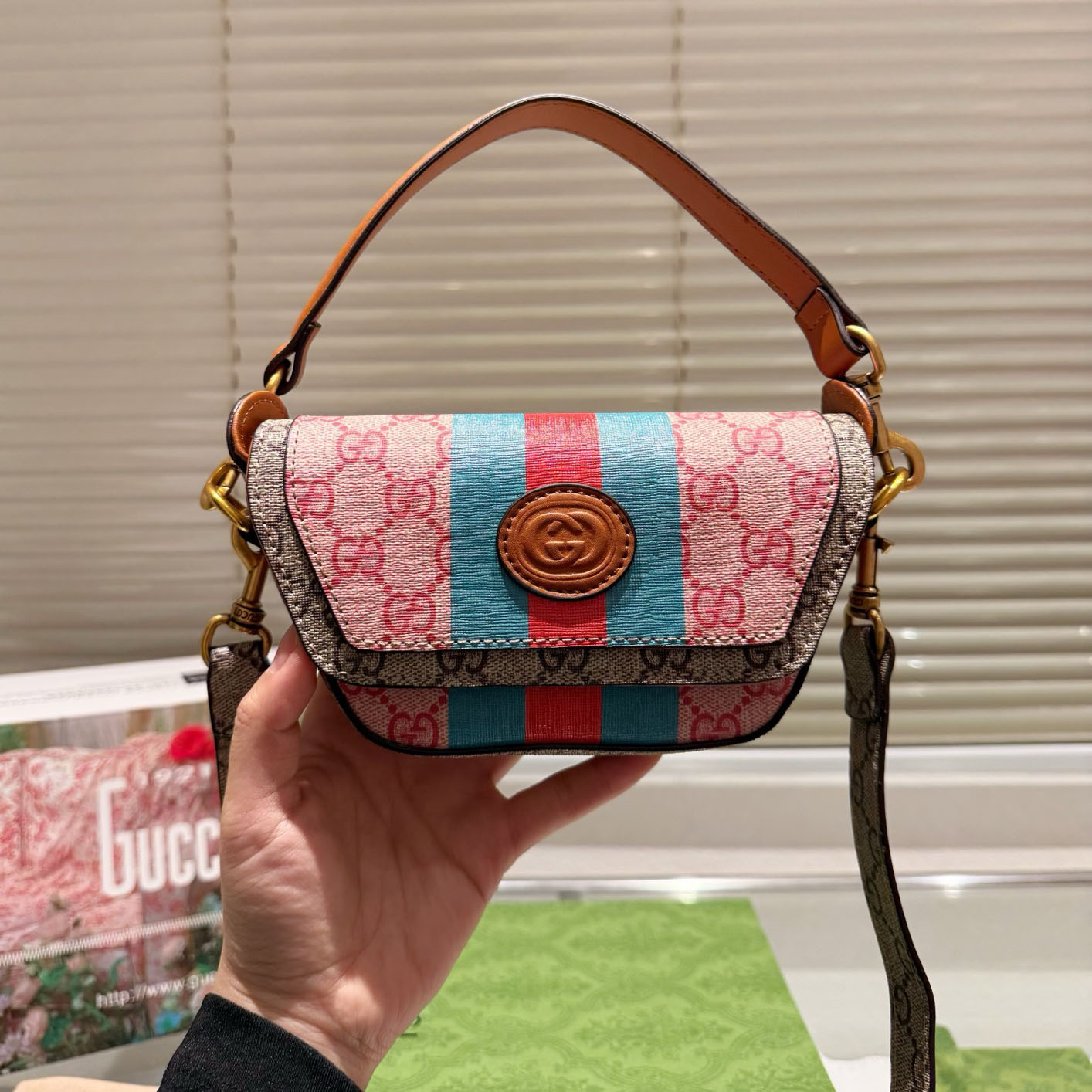 GG Oriental Red Shoulder Bag FH250524