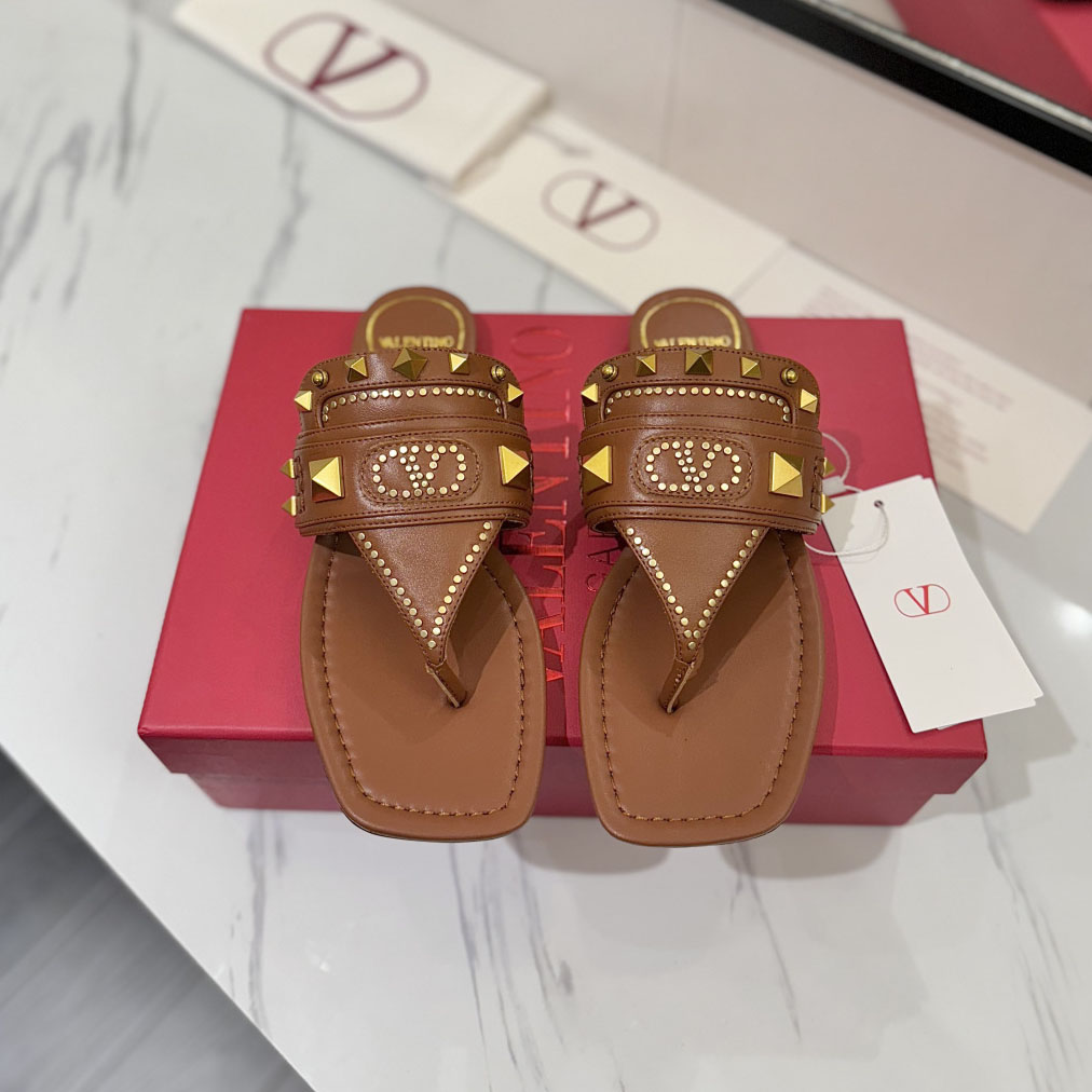 VT 25New Classic Rivet Thong Flat Slides FH250564