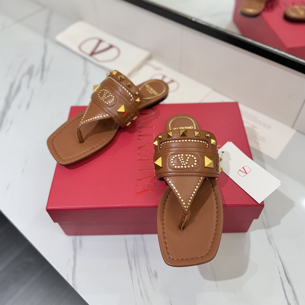 VT 25New Classic Rivet Thong Flat Slides FH250564