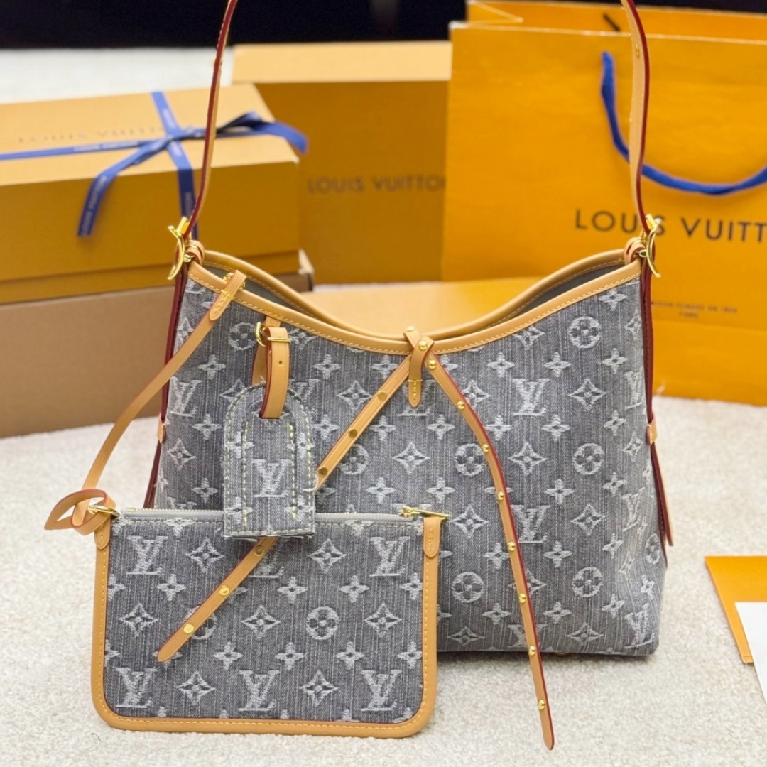 LV  Washed Denim CarryAll PM  YV24060413