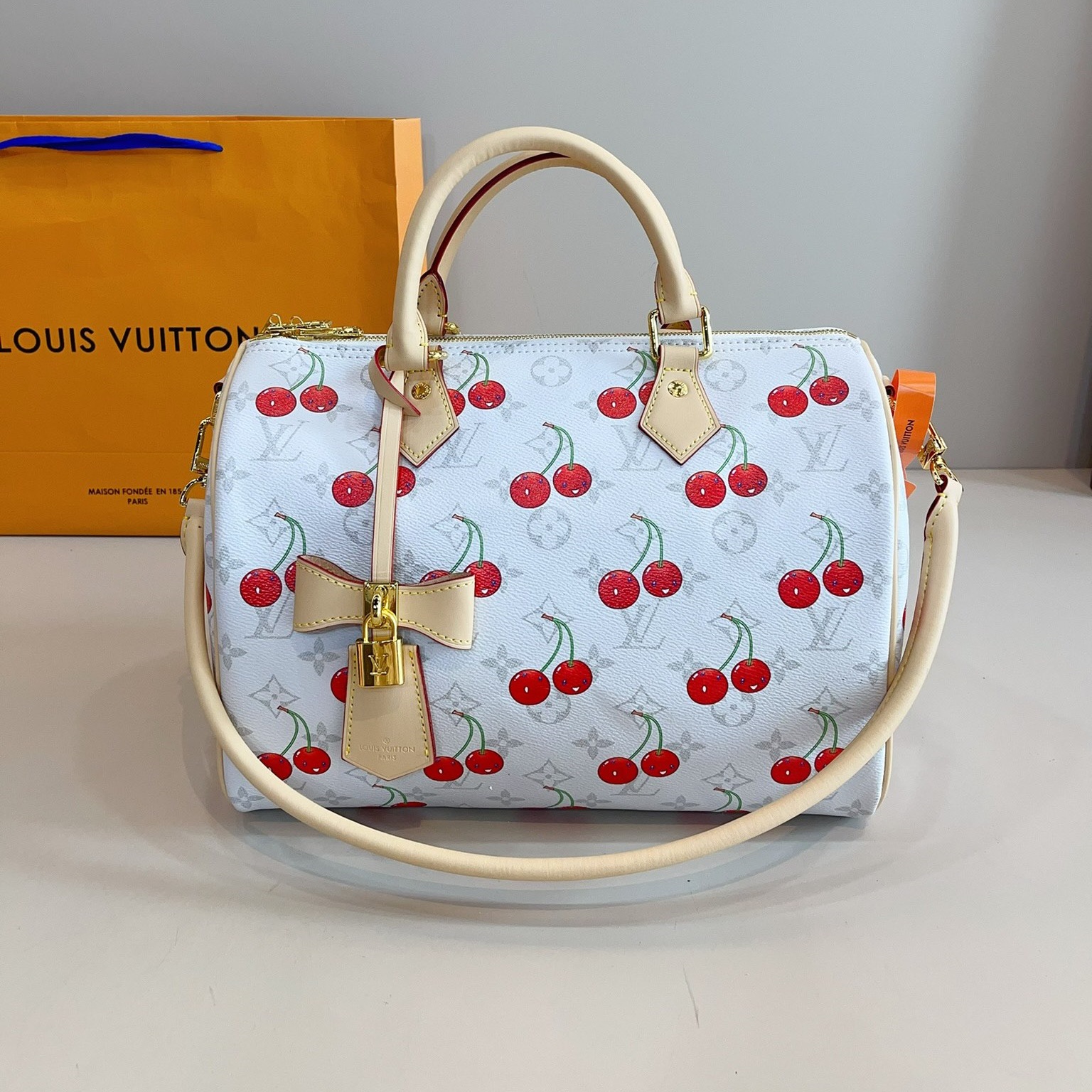 LV x TM Monogram Cherry Speedy30  YV24060506