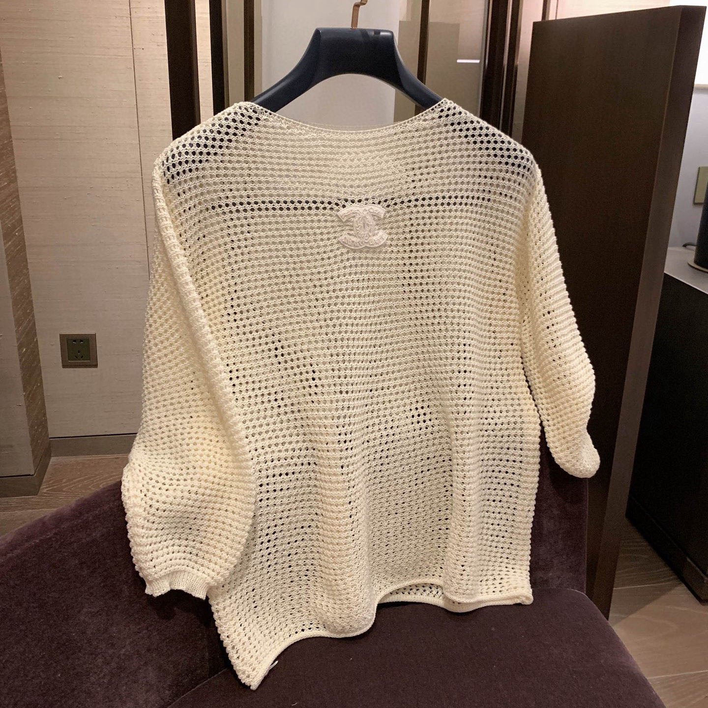 CH Mesh Openwork Sun Protection Sweater FZN250541