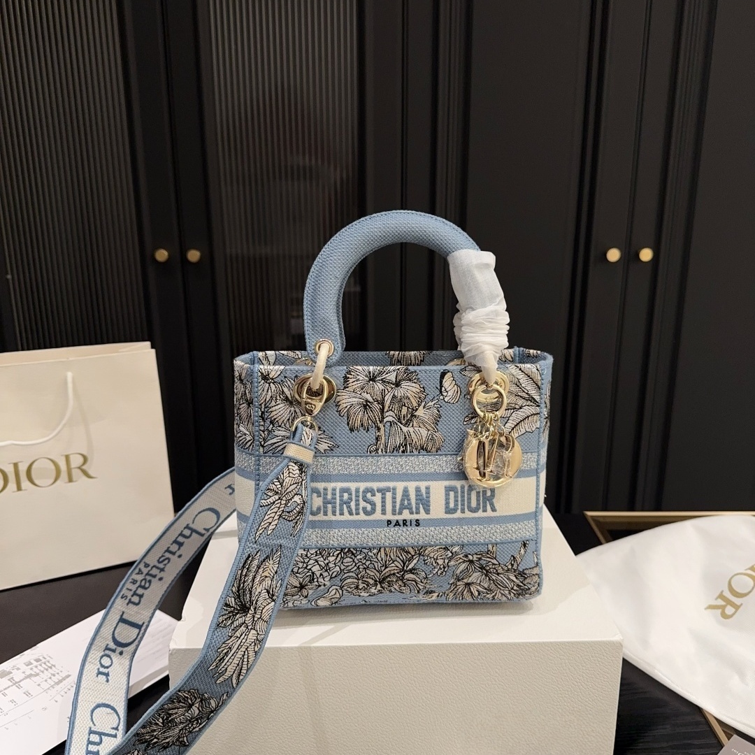 CD Embroidery Small Lady D-Lite Bag YV24060605