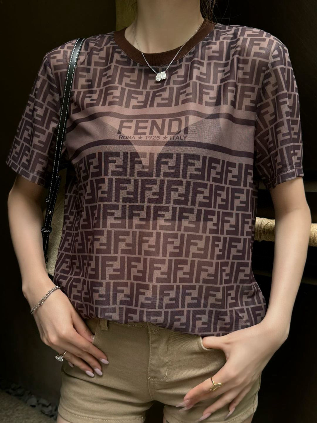 FD Sheer  Short-Sleeve Top FZN250524