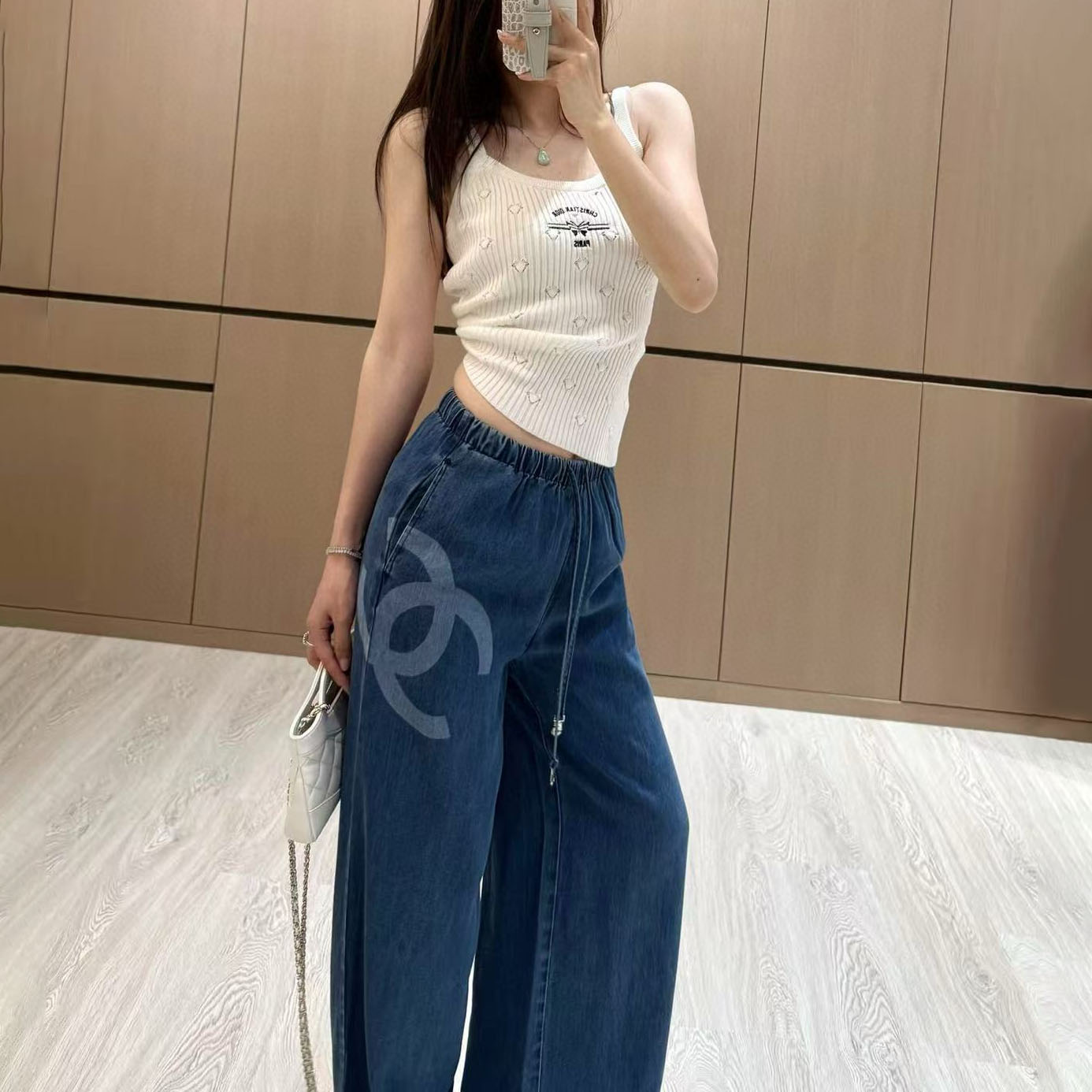 CH Drawstring Relaxed Jeans DRJ250505