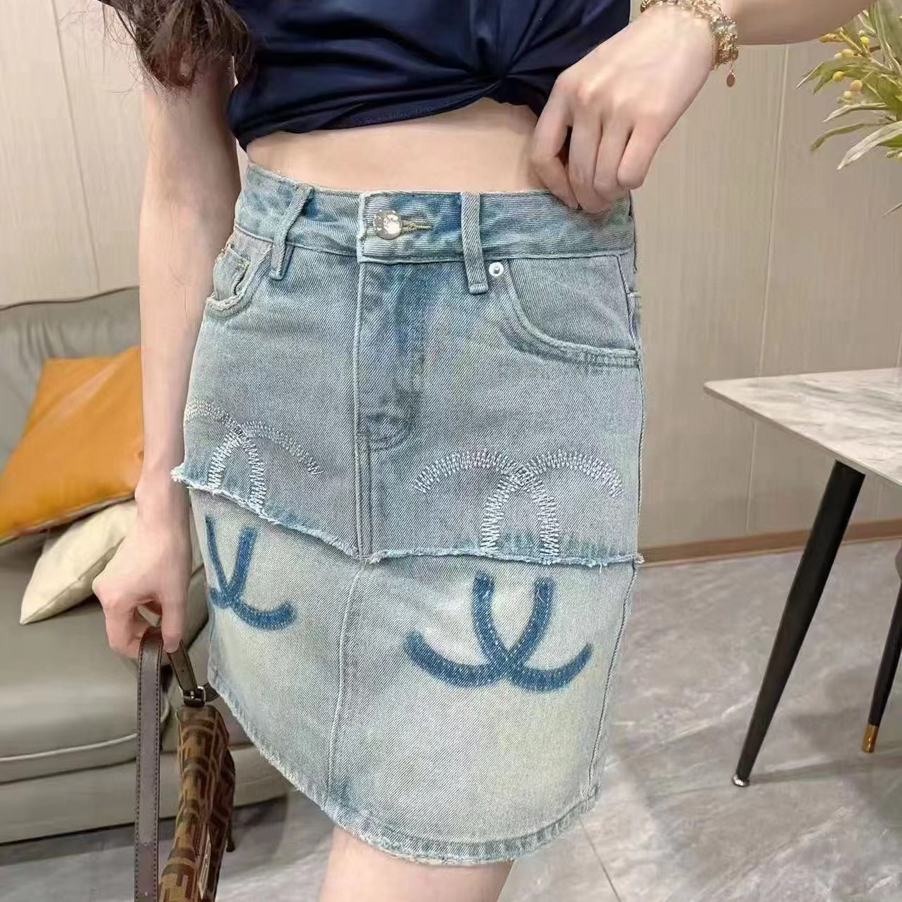 CH Denim Skirt FZN250543