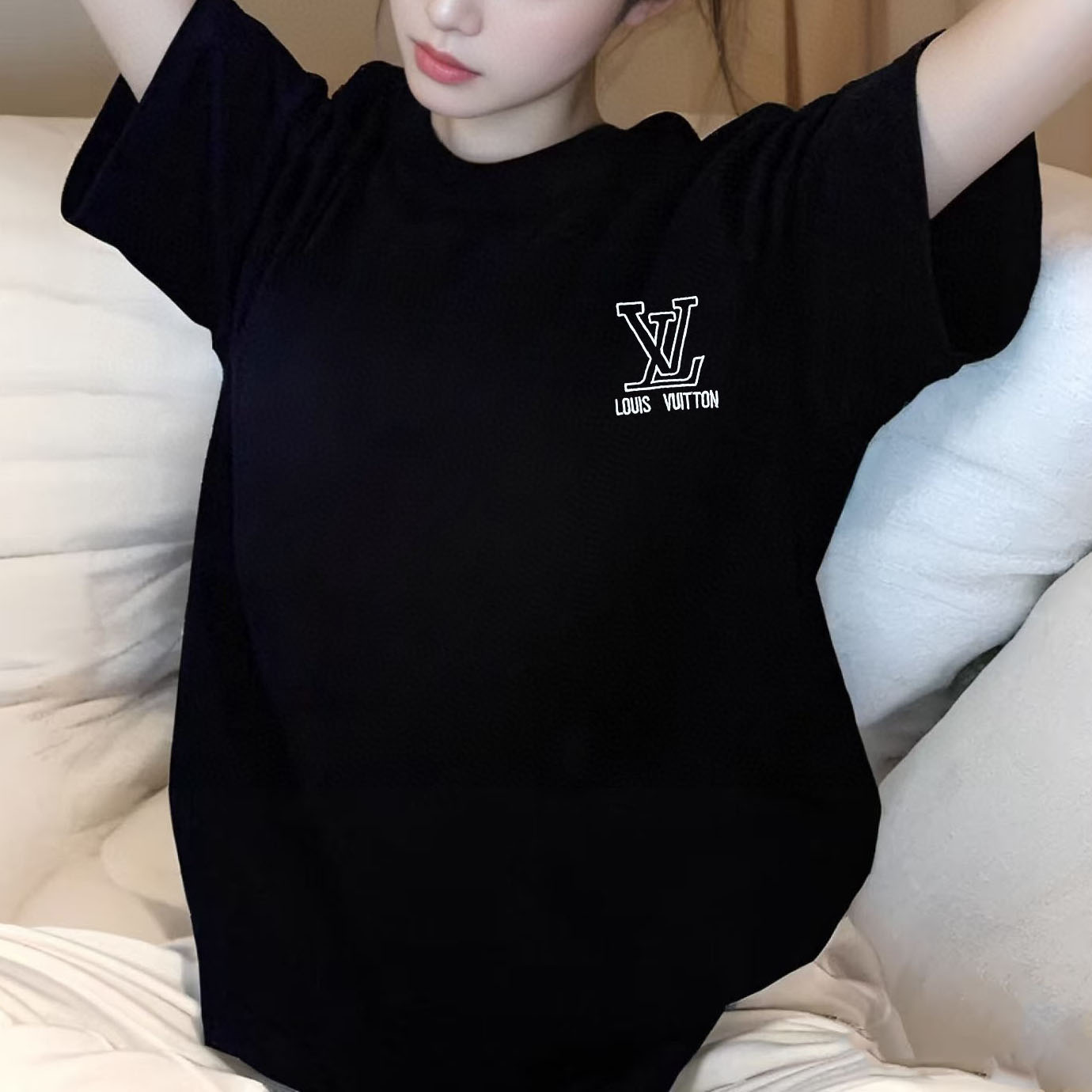 LV Stylish Short-Sleeve Tee FZN250527