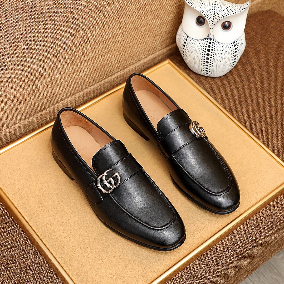 GG Classic Double Glogo Leather Shoess BV250648