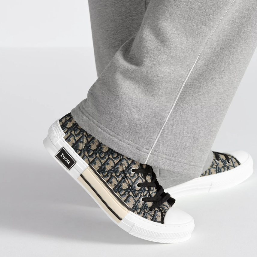 CD Beige and Black B23 League High-Top Sneaker YV24061221