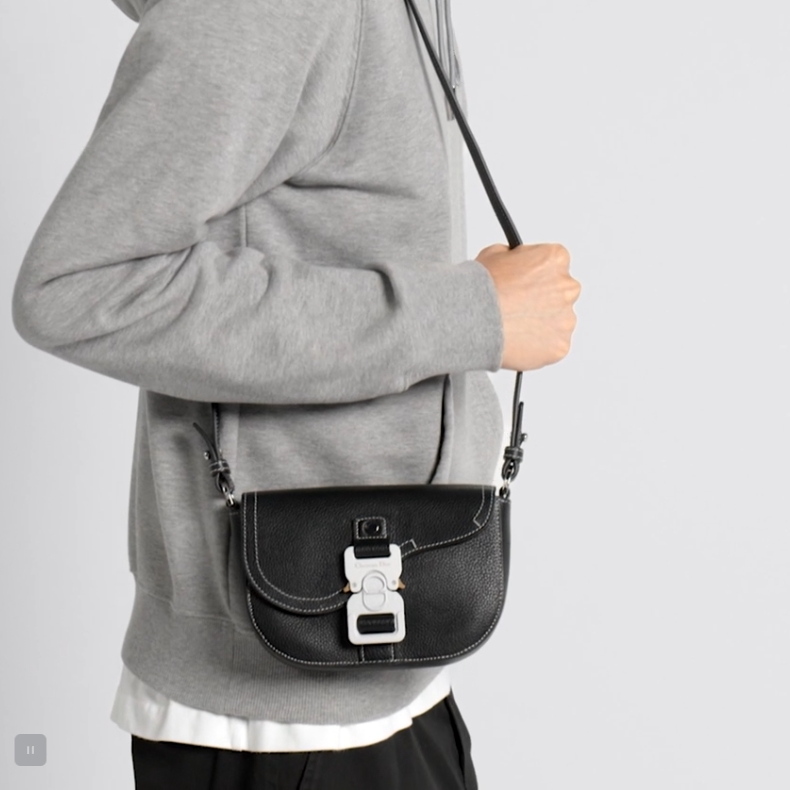 CD  Mini Saddle Messenger Bag with Flap YV24061207