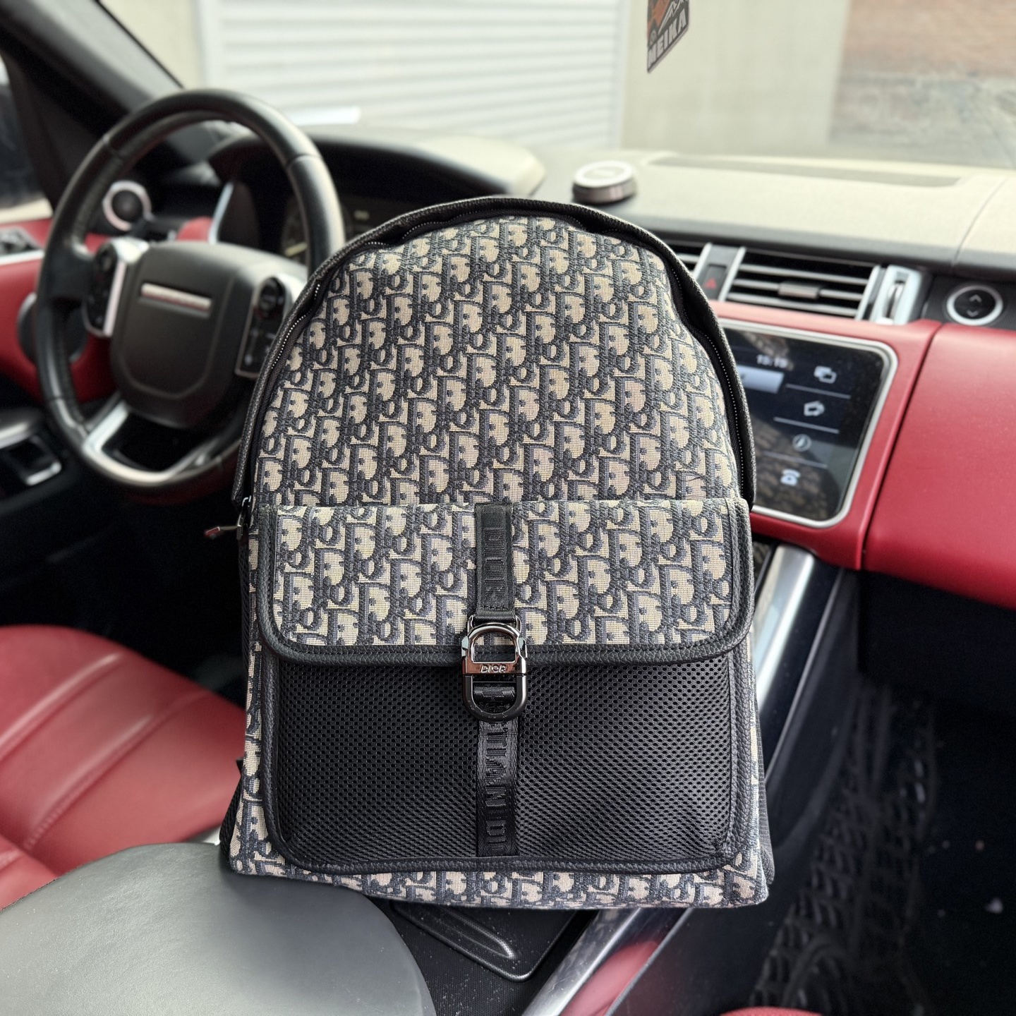 CD Grained Calfskin Saddle Zip Backpack YV24061215