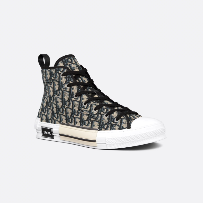 CD Beige and Black B23 League High-Top Sneaker YV24061221